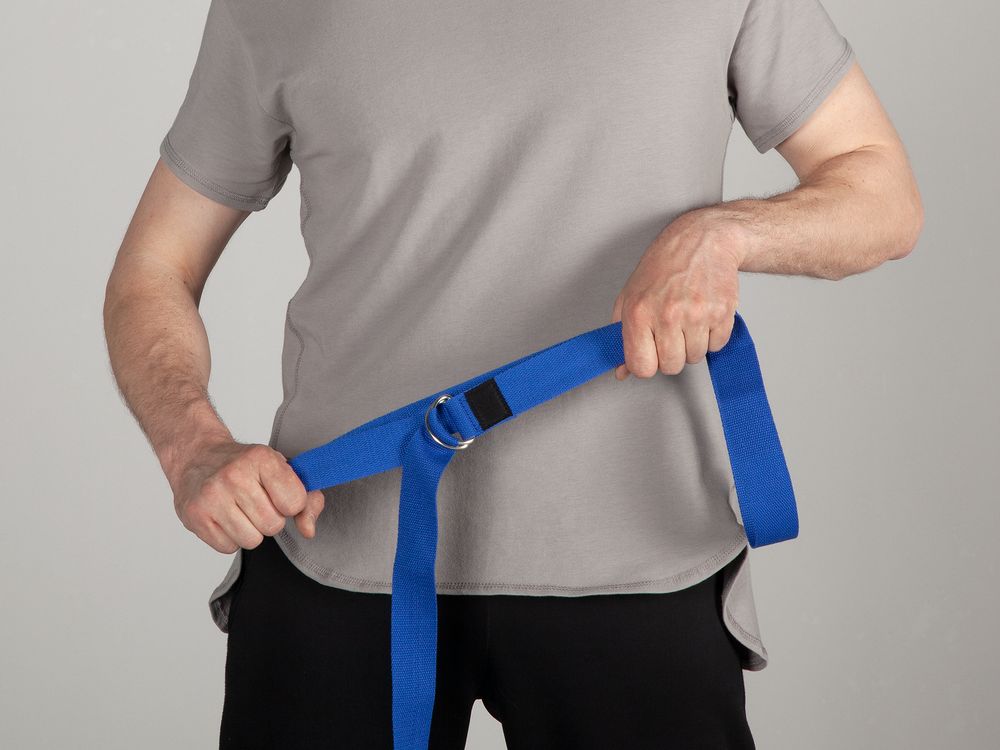 Ремень для йоги Loka, синий — изображение 8