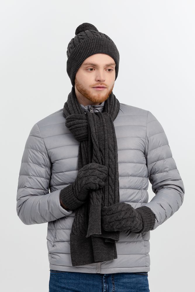 Шарф Heat Trick, черный меланж — изображение 7