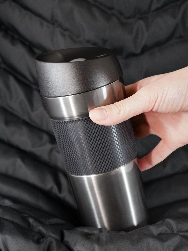 Термостакан Solingen Grip, серо-стальной — изображение 7