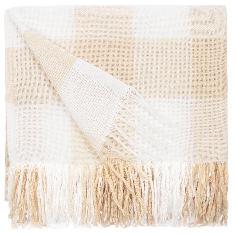 Плед London, бежевый — изображение 3