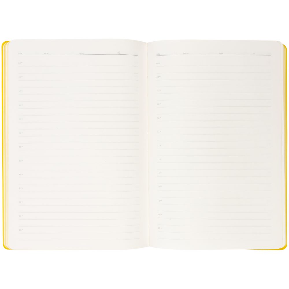 Ежедневник Flexpen Black, недатированный, черный с желтым — изображение 10