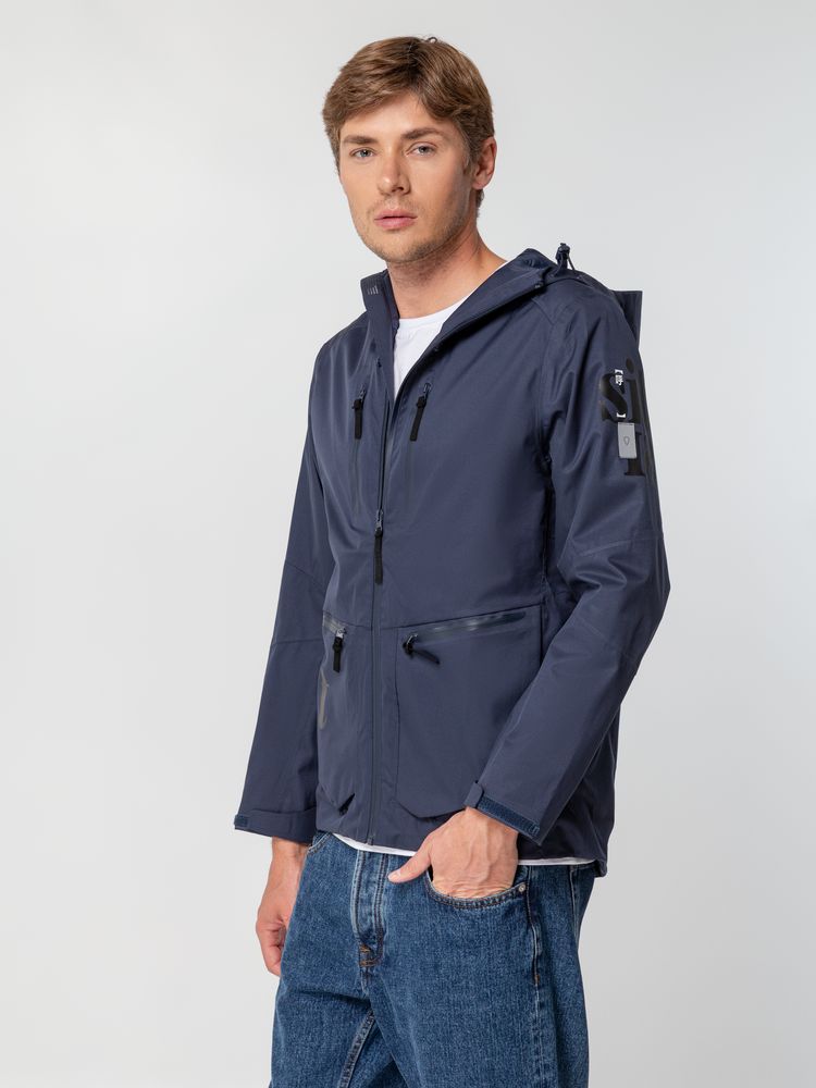 Куртка унисекс Kokon, темно-синяя — изображение 16