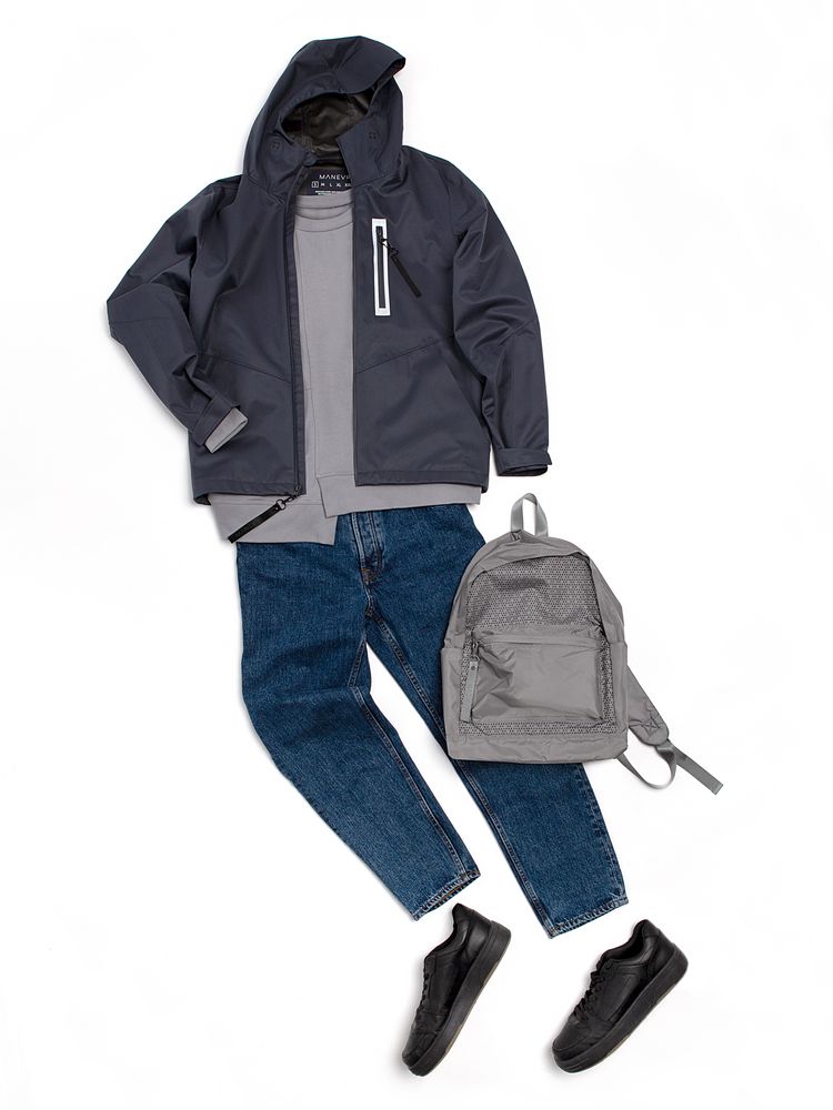 Куртка унисекс Shtorm, темно-серая (графит) — изображение 12