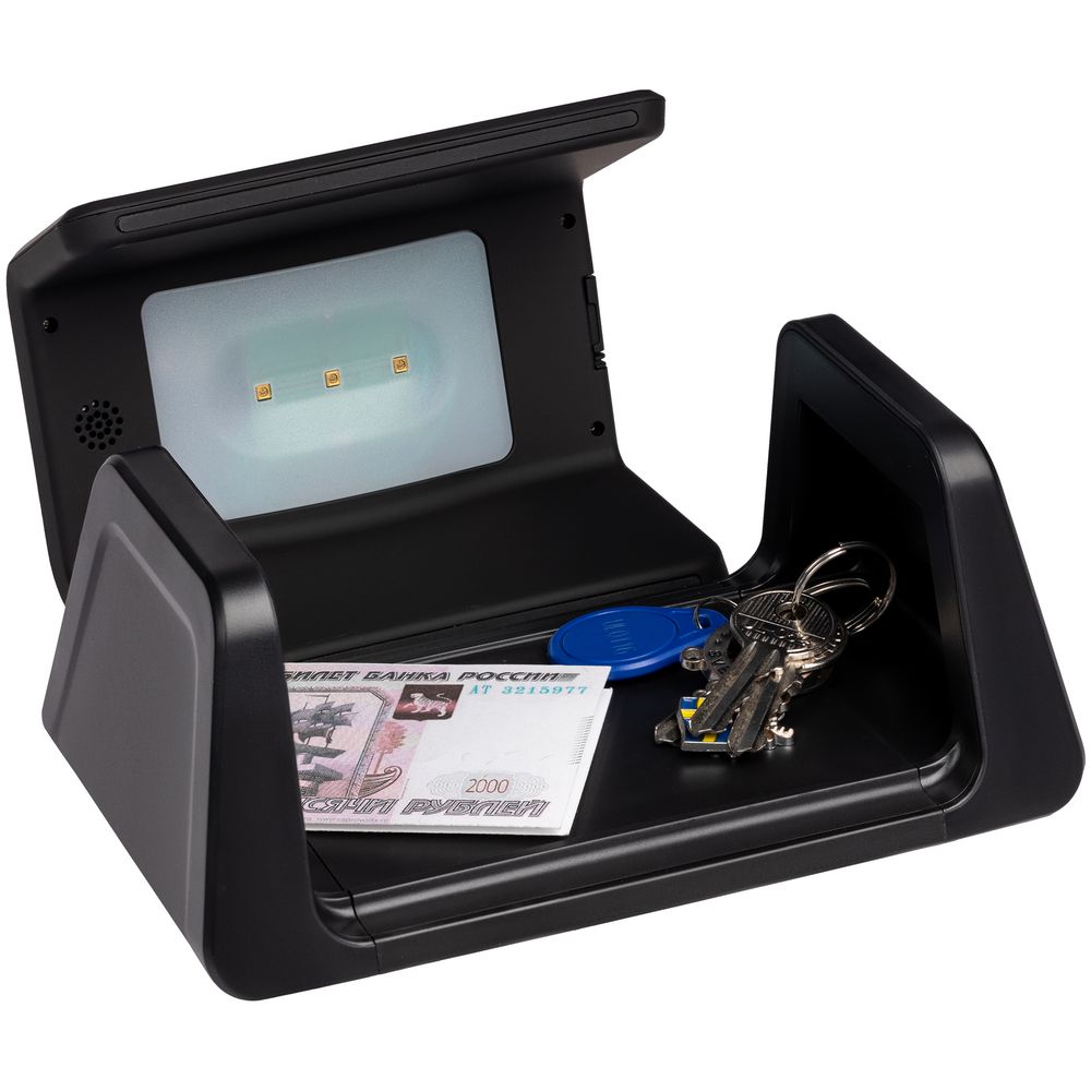 Настольный стерилизатор с беспроводной зарядкой и часами UV Depot, черный — изображение 5