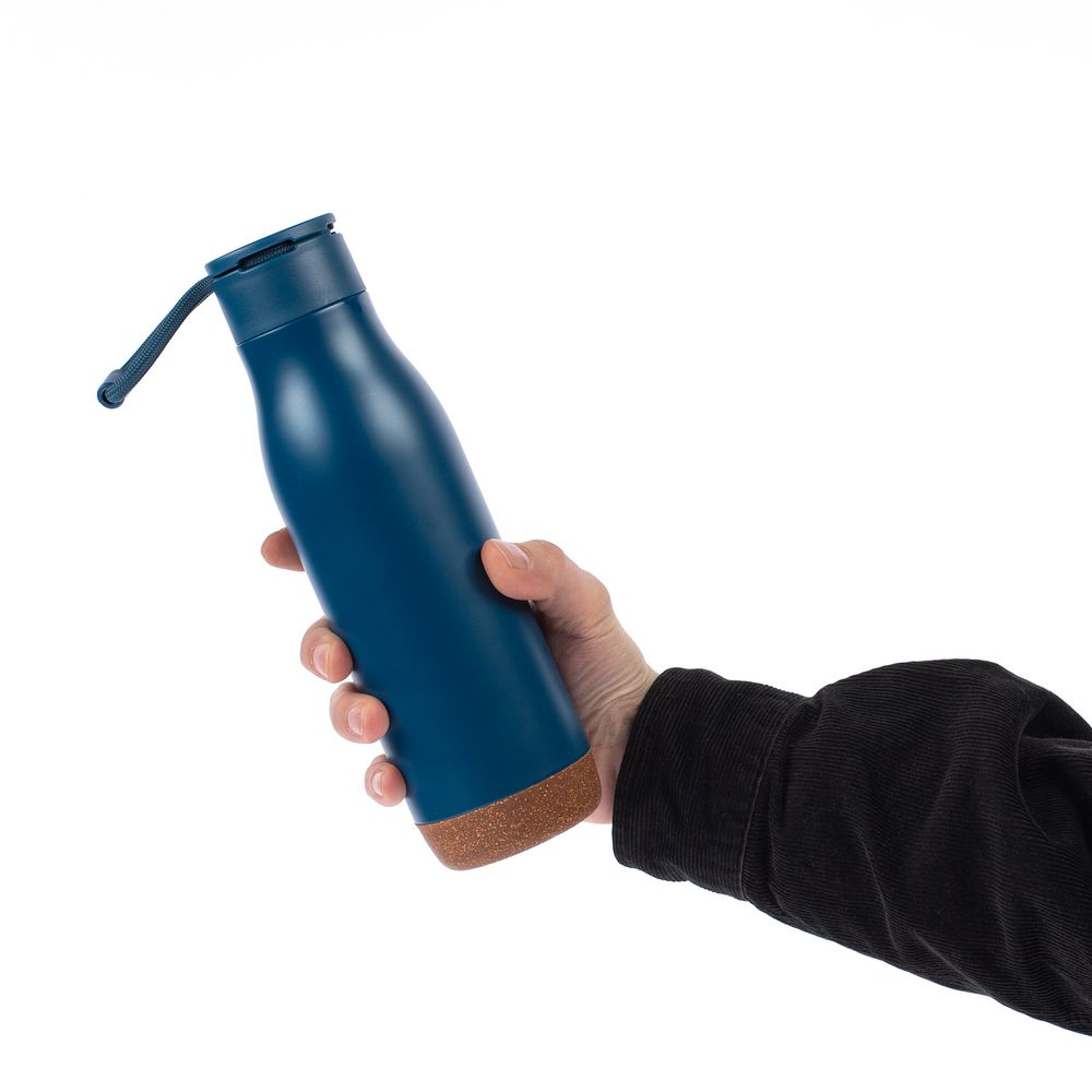 Термобутылка Steady, синяя — изображение 6