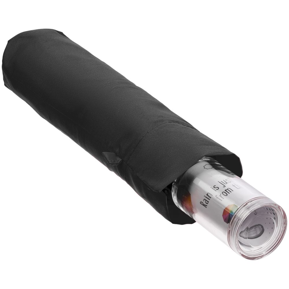 Зонт складной Fillit, черный — изображение 7