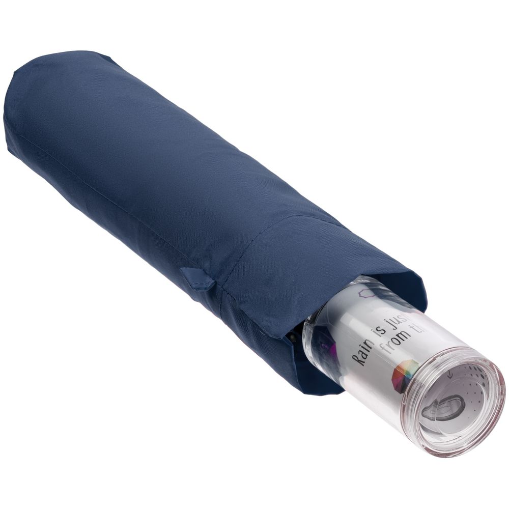 Зонт складной Fillit, темно-синий — изображение 7