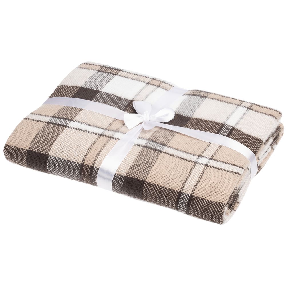 Плед Dublin, бежево-серый — изображение 4