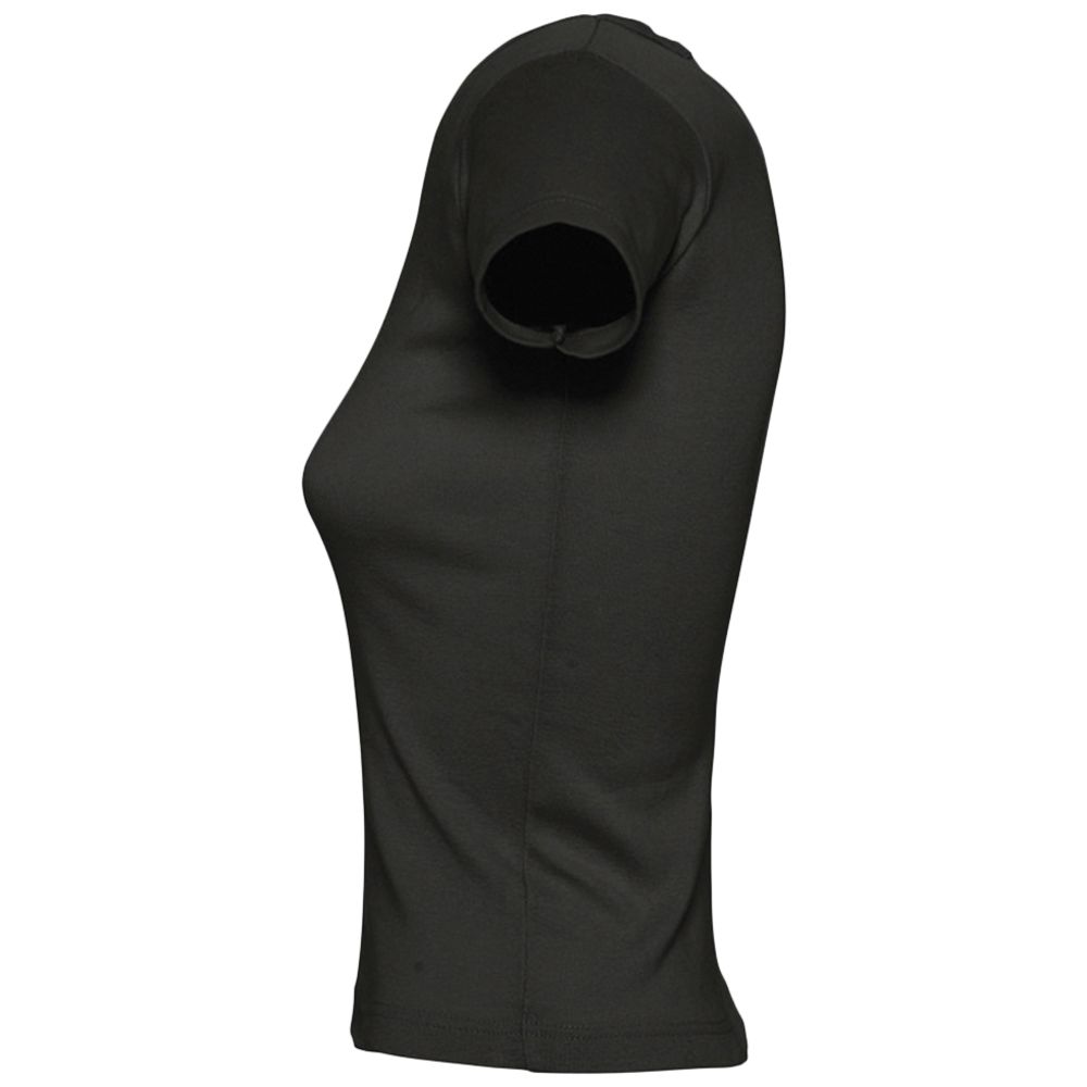 Футболка женская с круглым вырезом Lady 220 черная — изображение 4