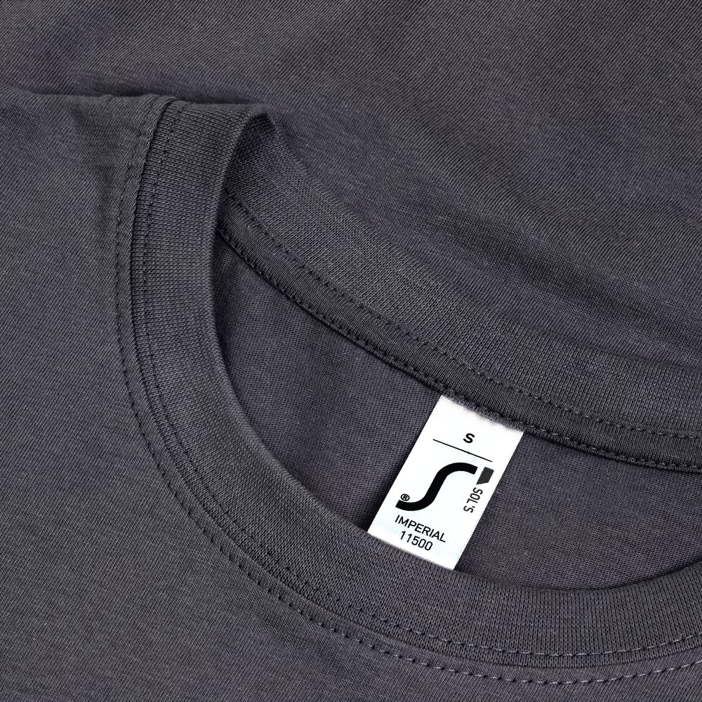 Футболка Imperial 190, темно-серая (графит) — изображение 4