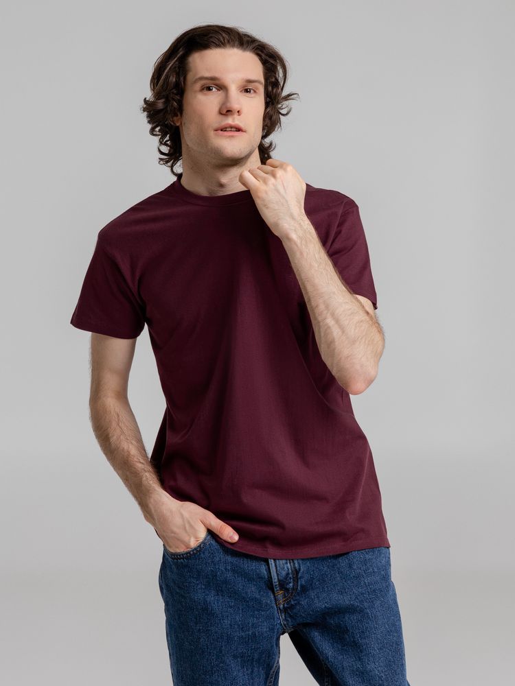 Футболка Imperial 190, бордовая — изображение 5