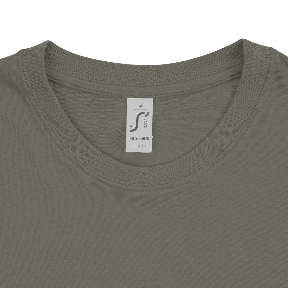 Футболка унисекс Regent 150, серая (стальная) — изображение 4