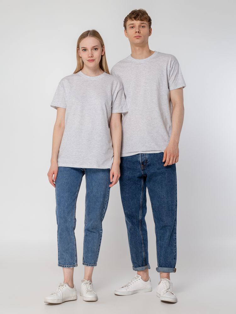 Футболка унисекс Regent 150, светло-серый меланж — изображение 12