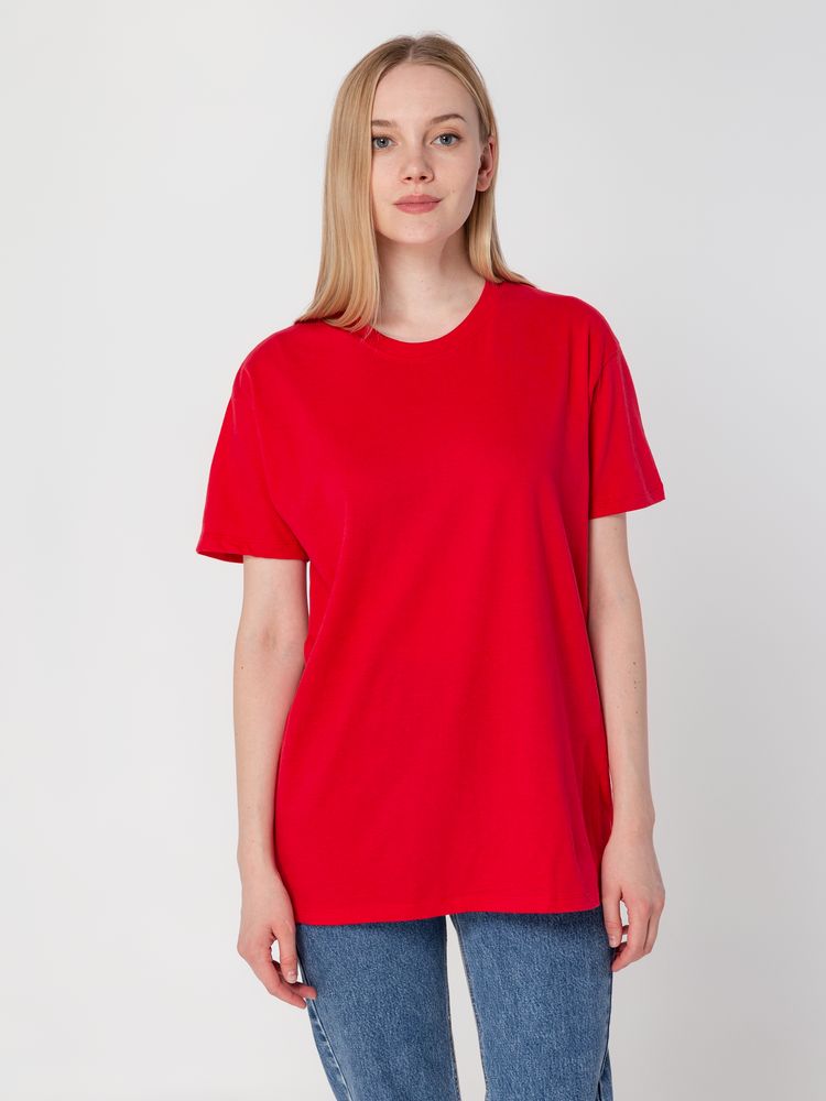 Футболка унисекс Regent 150, ярко-розовая (фуксия) — изображение 6