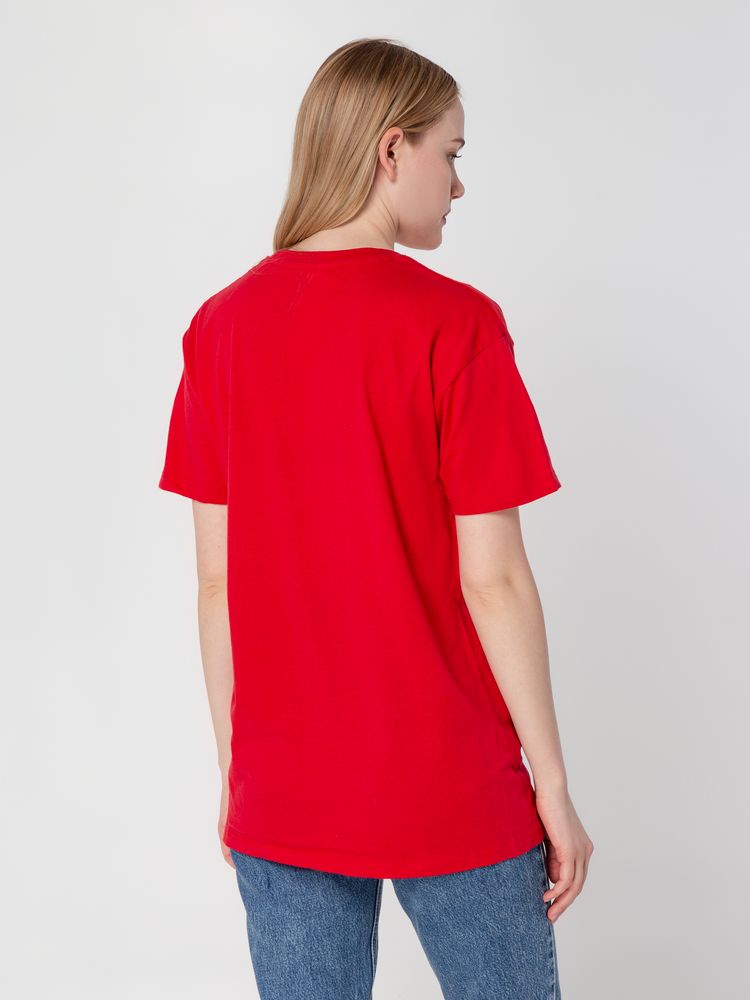 Футболка унисекс Regent 150, ярко-розовая (фуксия) — изображение 7