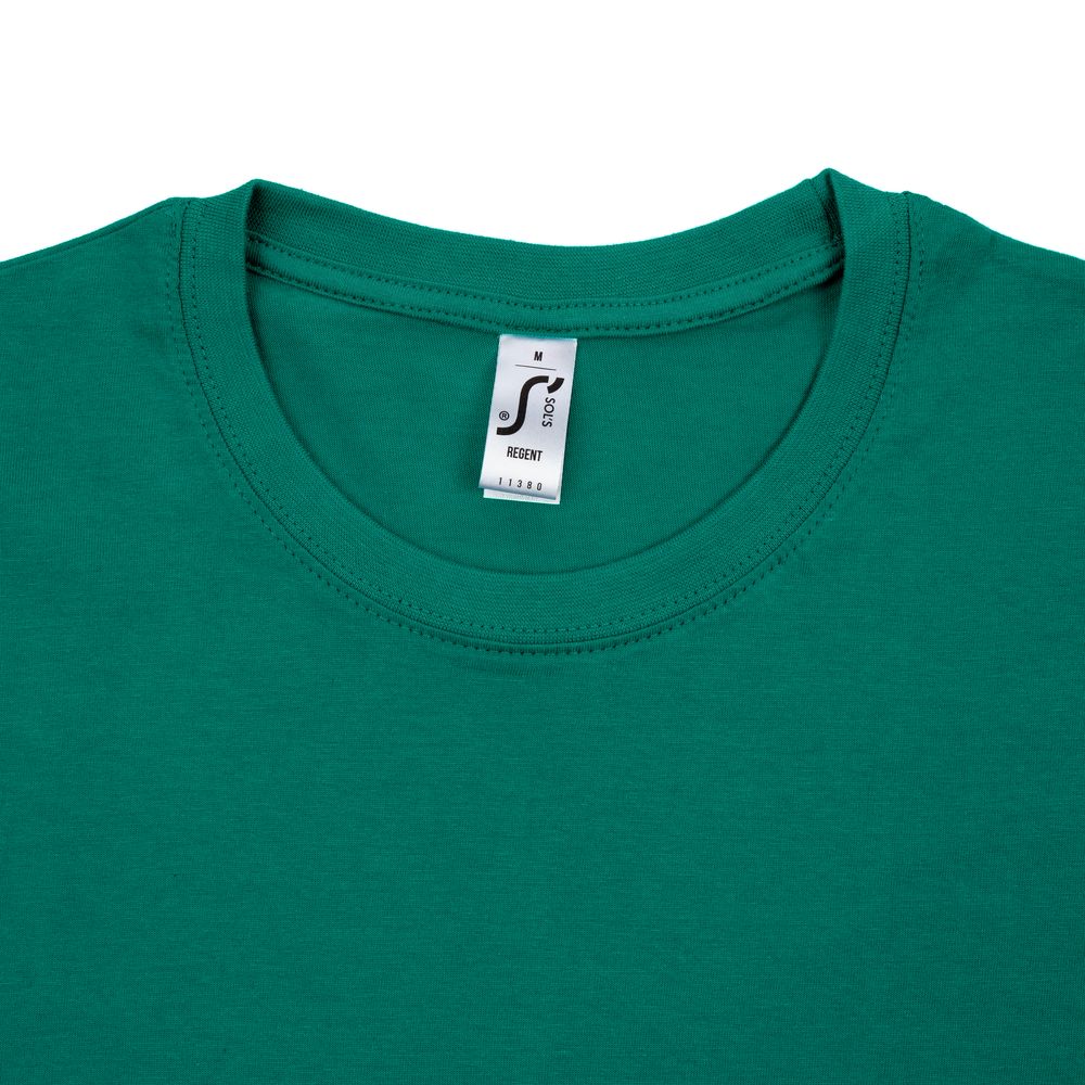 Футболка унисекс Regent 150, зеленая (изумрудная) — изображение 4