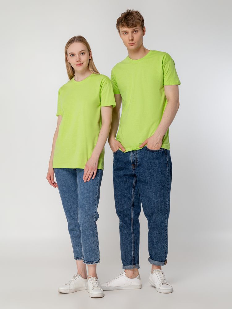 Футболка унисекс Regent 150, зеленое яблоко — изображение 12