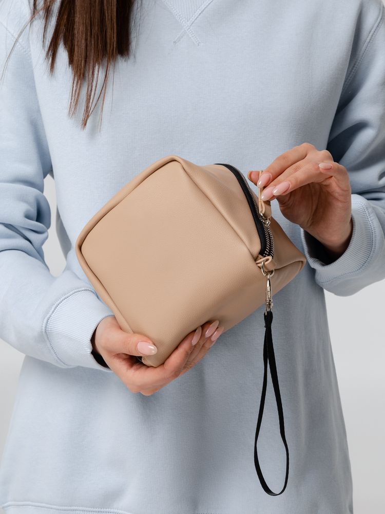 Дорожная косметичка Cubo, бежевая — изображение 11