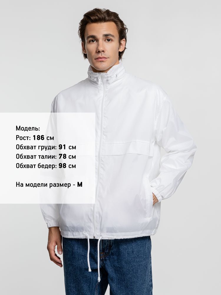 Ветровка из нейлона Surf 210, белая — изображение 7