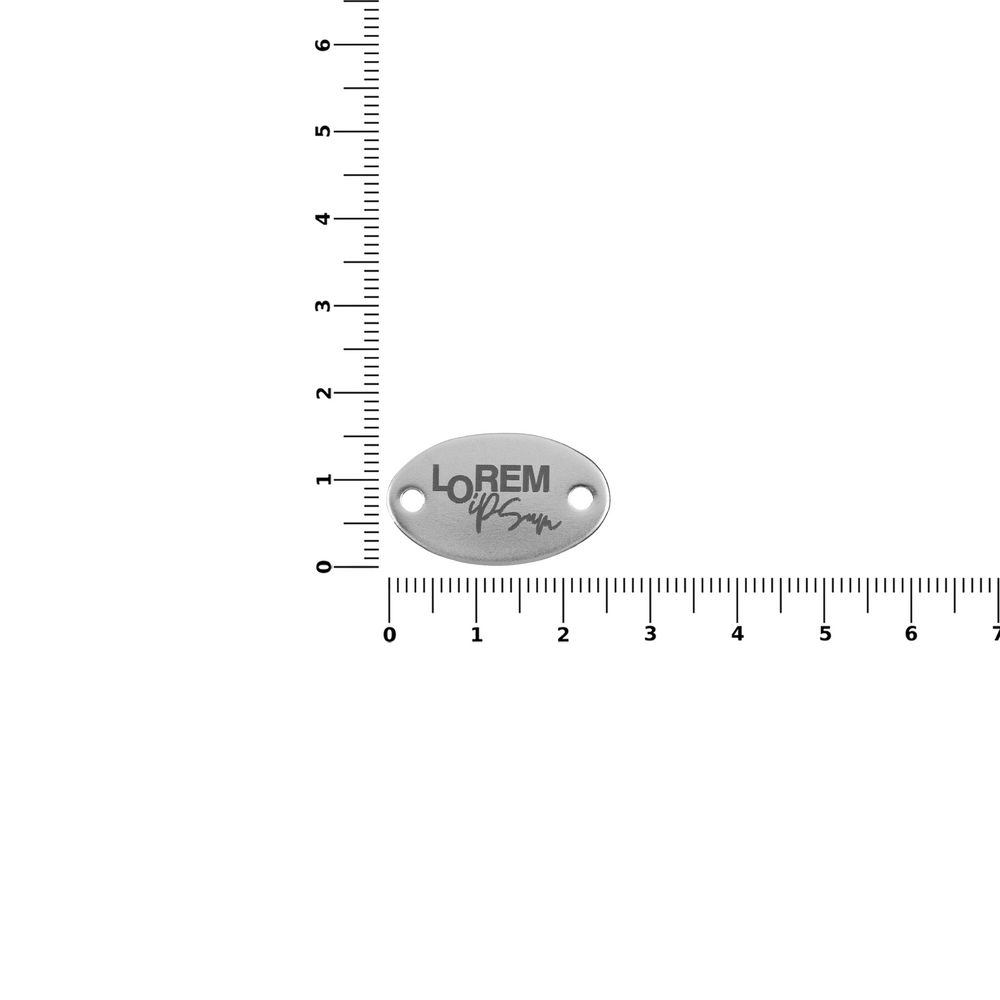 Шильдик металлический Alfa Oval, серебристый — изображение 3