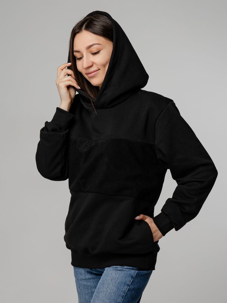 Худи унисекс Patch Catcher со вставкой из липучки, черное — изображение 12