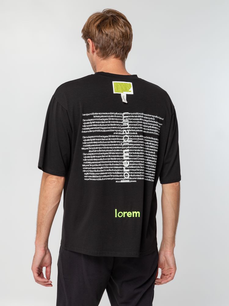 Футболка оверсайз Slope, черная — изображение 13