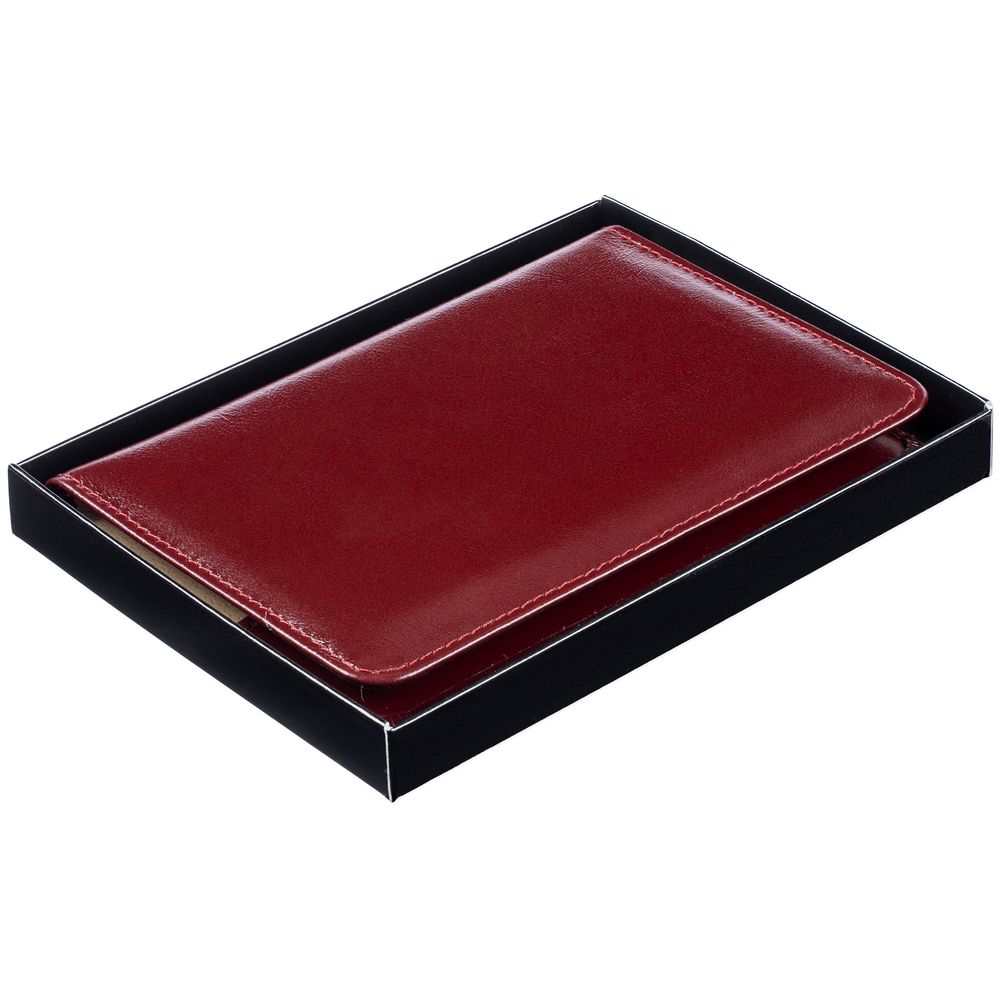 Обложка для паспорта Signature, бордовая — изображение 11