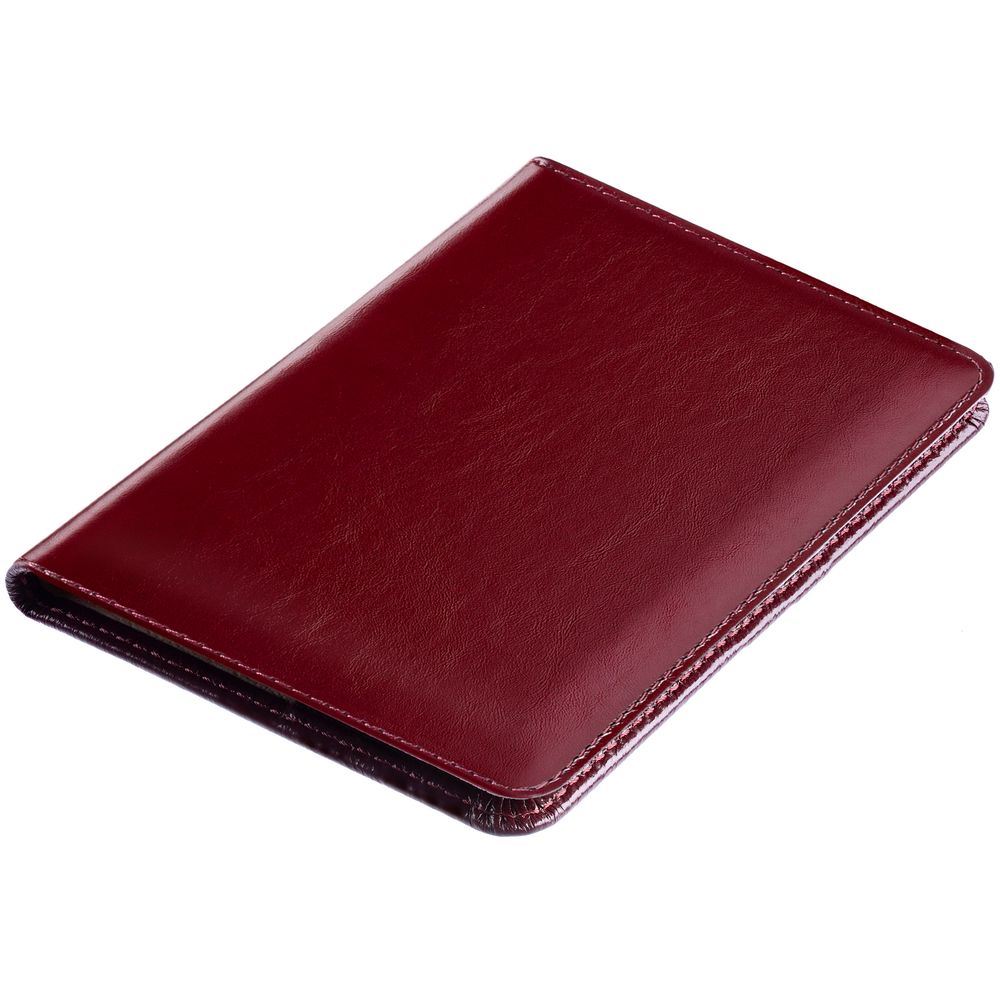 Обложка для паспорта Signature, бордовая — изображение 6