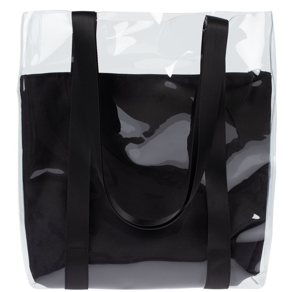 Шопер Clarity с черным органайзером, прозрачный — изображение 3