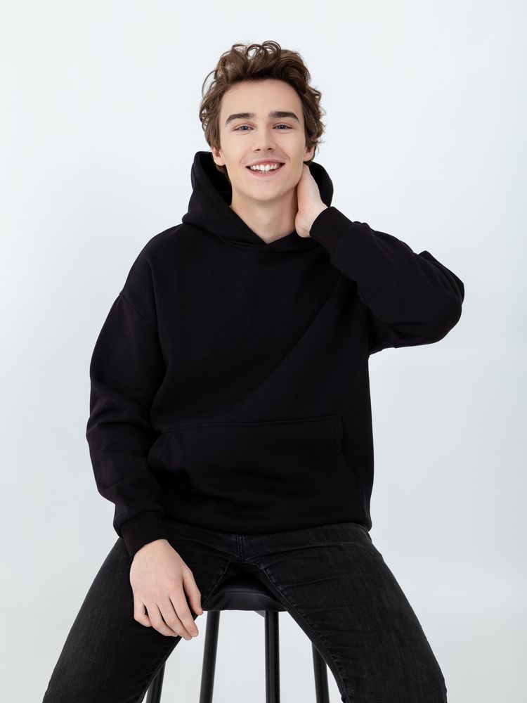 Худи Kulonga Oversize, черное — изображение 6