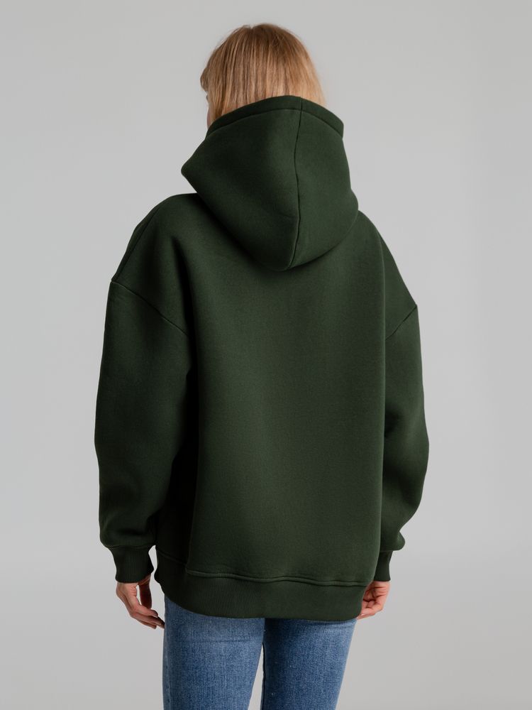 Худи Kulonga Oversize, темно-зеленый (хаки) — изображение 8