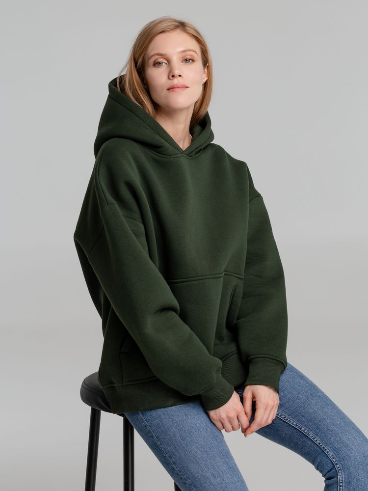 Худи Kulonga Oversize, темно-зеленый (хаки) — изображение 6