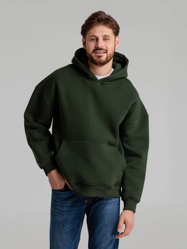 Худи Kulonga Oversize, темно-зеленый (хаки) — изображение 10