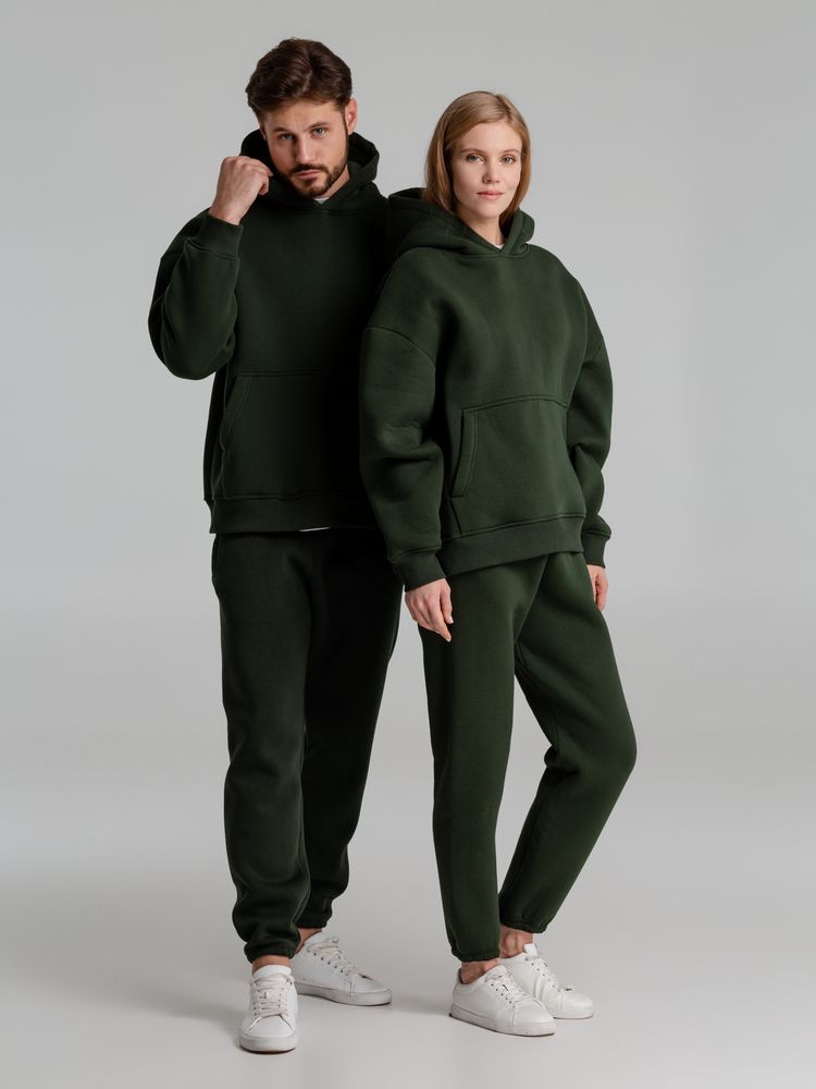 Худи Kulonga Oversize, темно-зеленый (хаки) — изображение 16