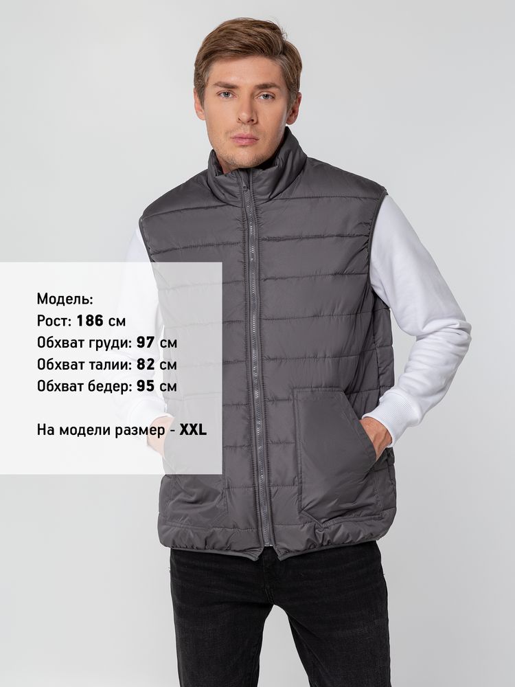 Жилет Leven, темно-серый (графит) — изображение 7