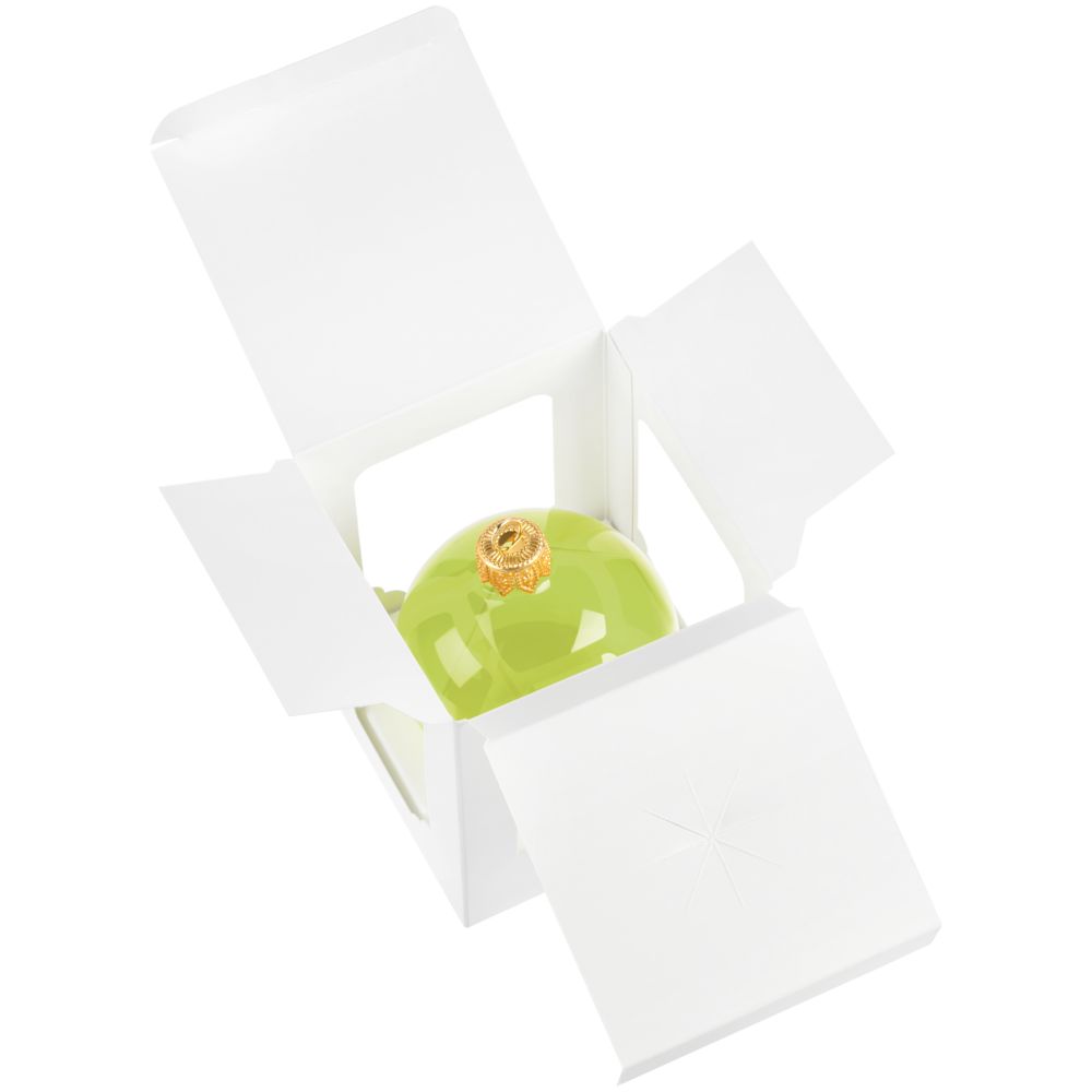 Елочный шар Gala Night в коробке, зеленый, 6 см — изображение 7