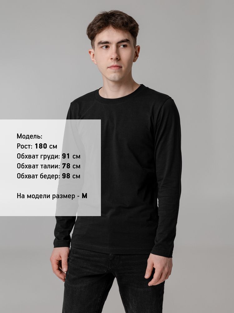 Футболка с длинным рукавом Lehta, черная — изображение 5