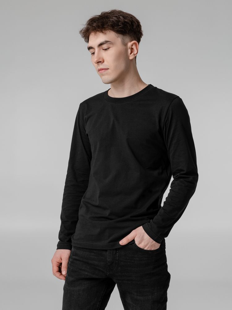 Футболка с длинным рукавом Lehta, черная — изображение 6