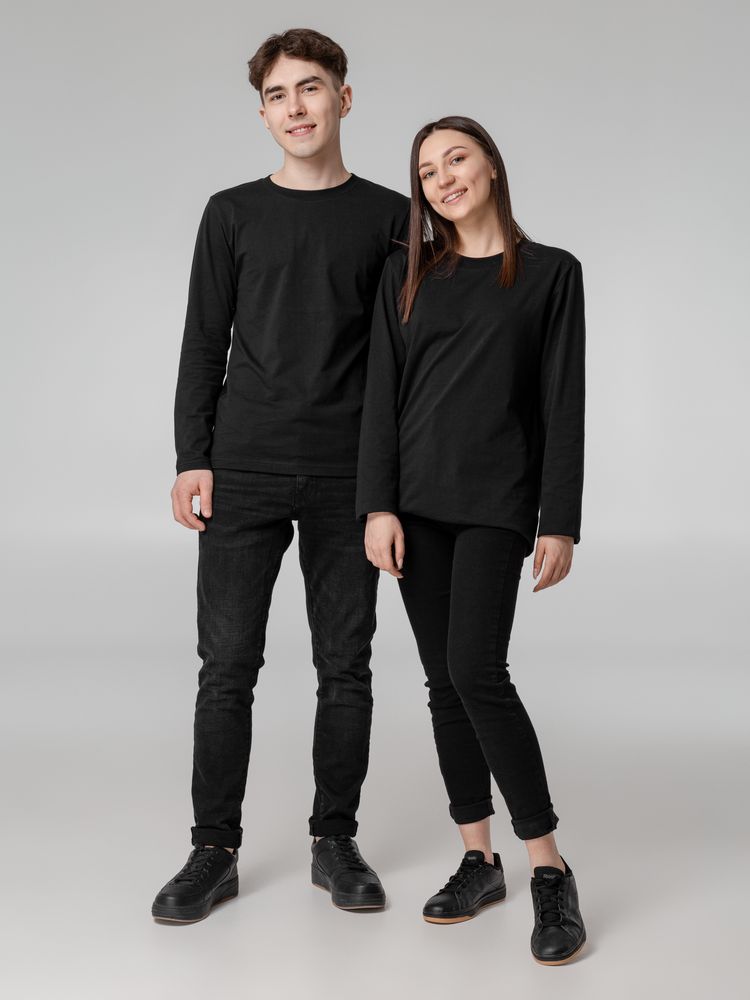 Футболка с длинным рукавом Lehta, черная — изображение 13