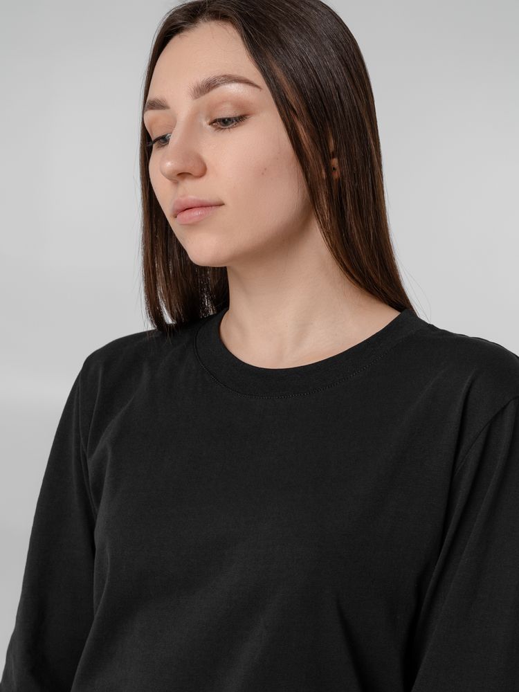 Футболка с длинным рукавом Lehta, черная — изображение 12