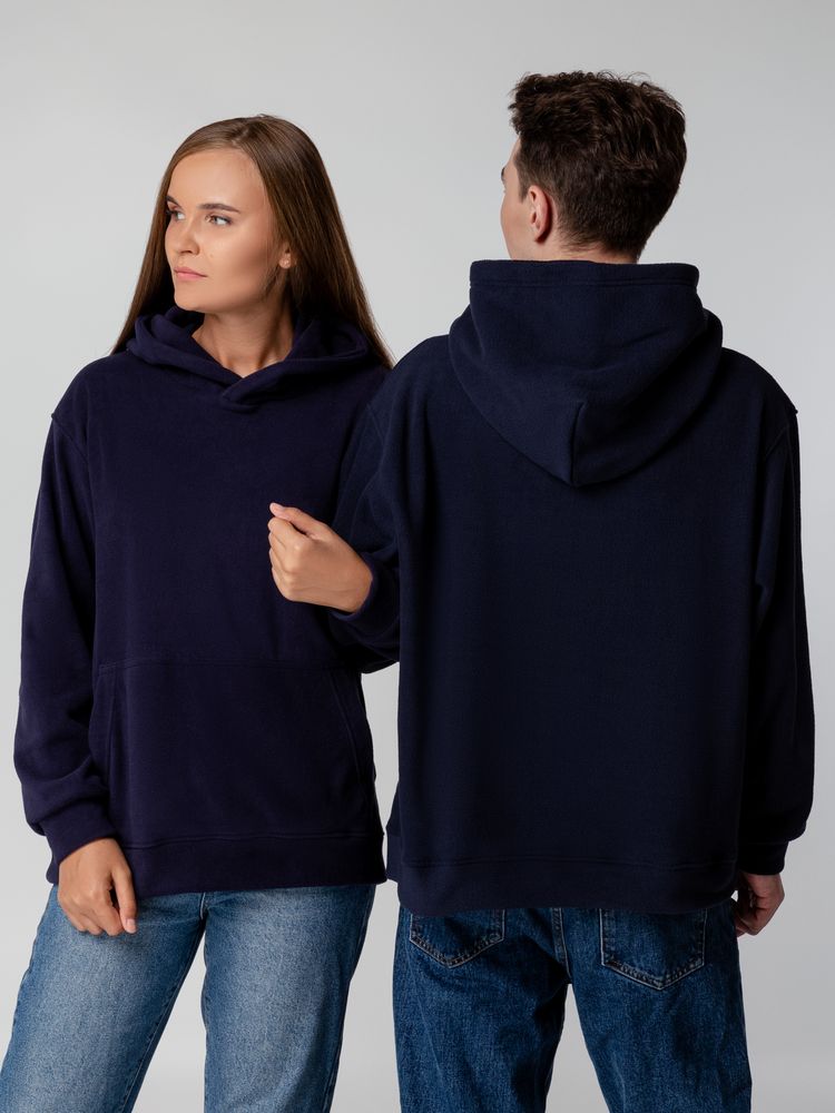 Худи флисовое унисекс Manakin, темно-синее — изображение 9