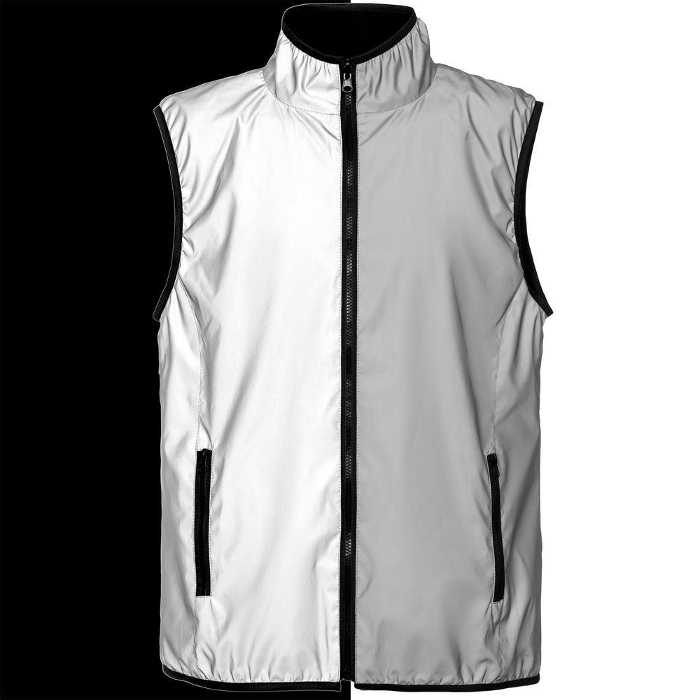 Жилет двусторонний Manifest из светоотражающей ткани, серый — изображение 3