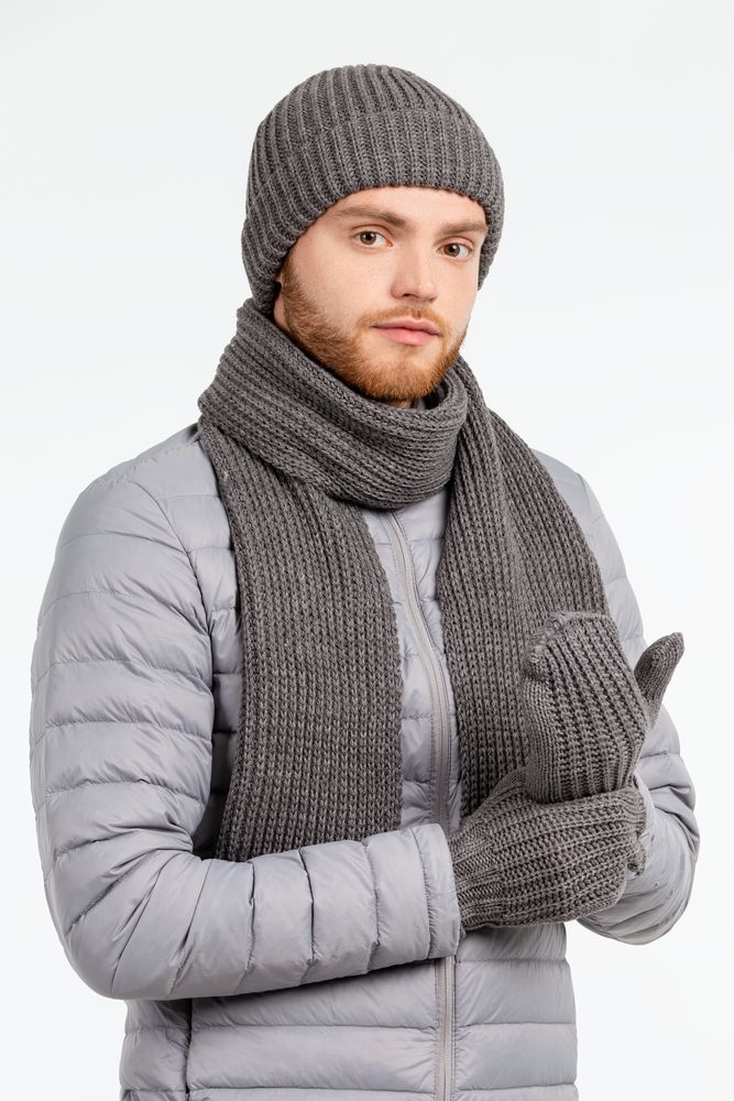 Шарф Nordkapp, серый меланж — изображение 8