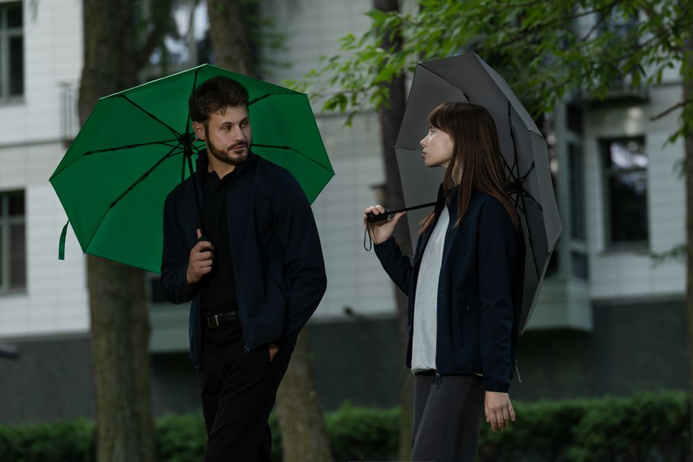 Зонт складной Monsoon, зеленый — изображение 6