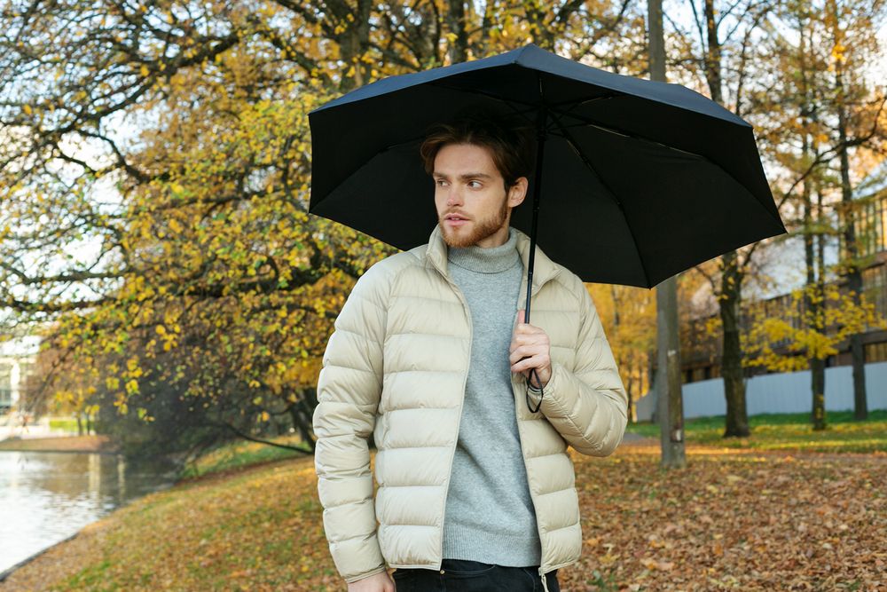 Зонт складной Zero Magic Large, черный — изображение 7