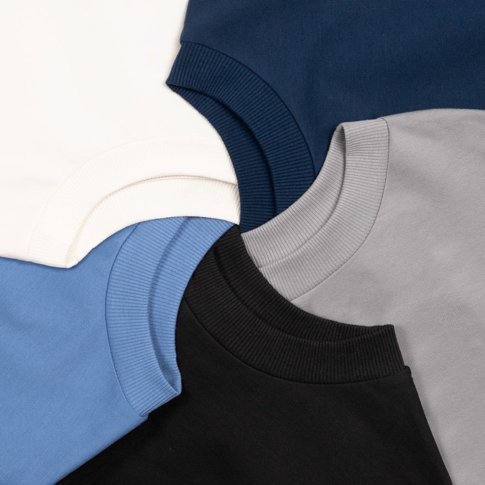 Футболка оверсайз унисекс Kosmos 2.0, синяя — изображение 5