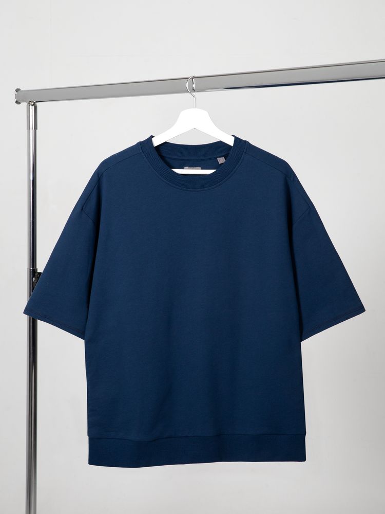 Футболка унисекс Neofit, темно-синяя — изображение 3