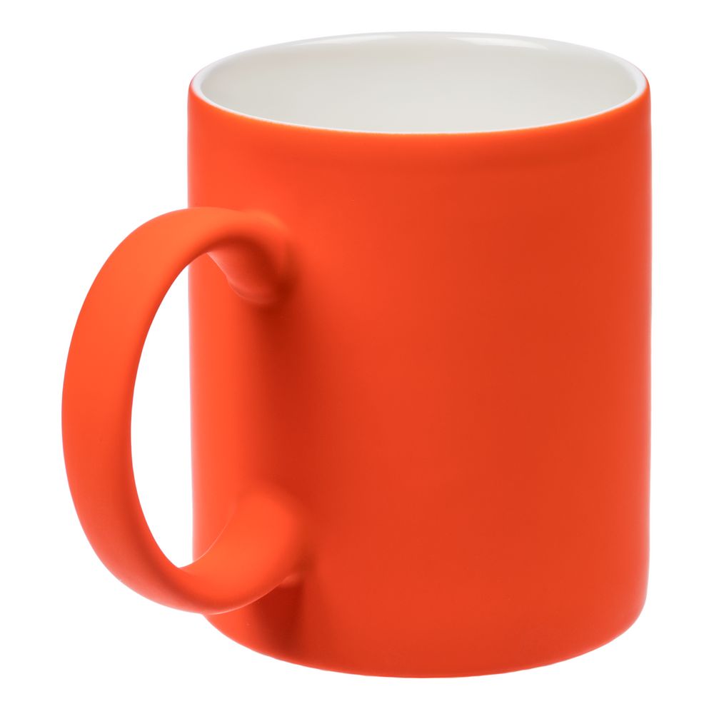 Кружка Promo Soft c покрытием софт-тач, оранжевая — изображение 3