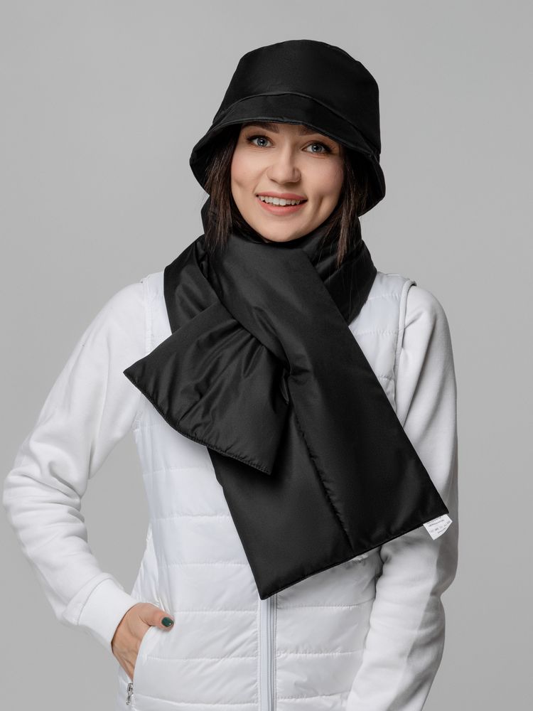 Панама утепленная Shelter, черная — изображение 10