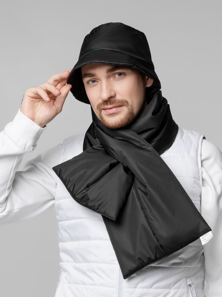 Панама утепленная Shelter, черная — изображение 9